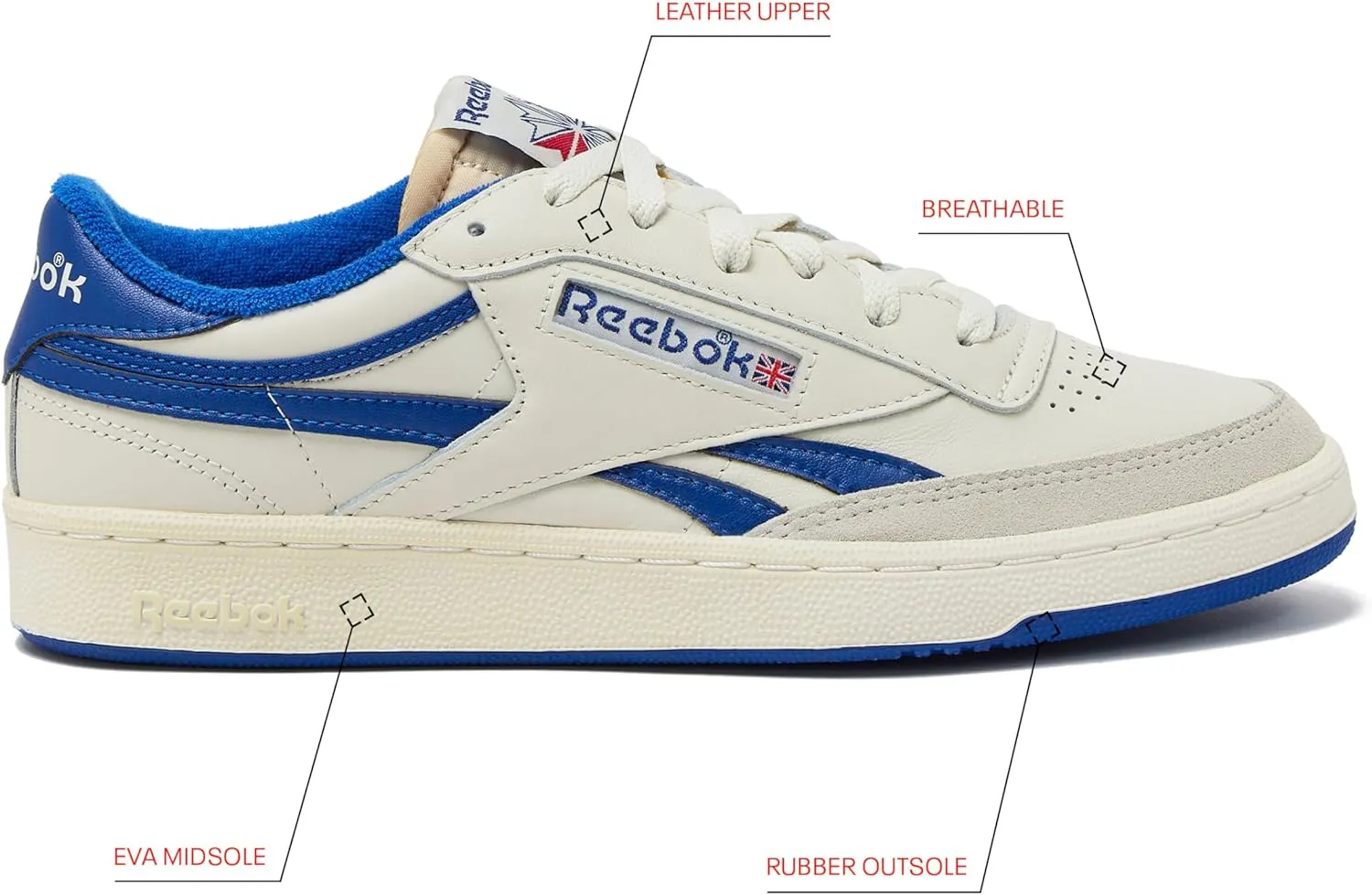 Reebok Men's Casual Tennis Shoes Vintage Sneakers