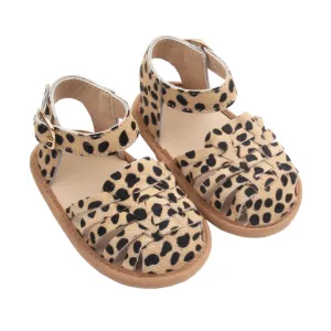 Remi Weave Leopard Mo-Hair Sandal