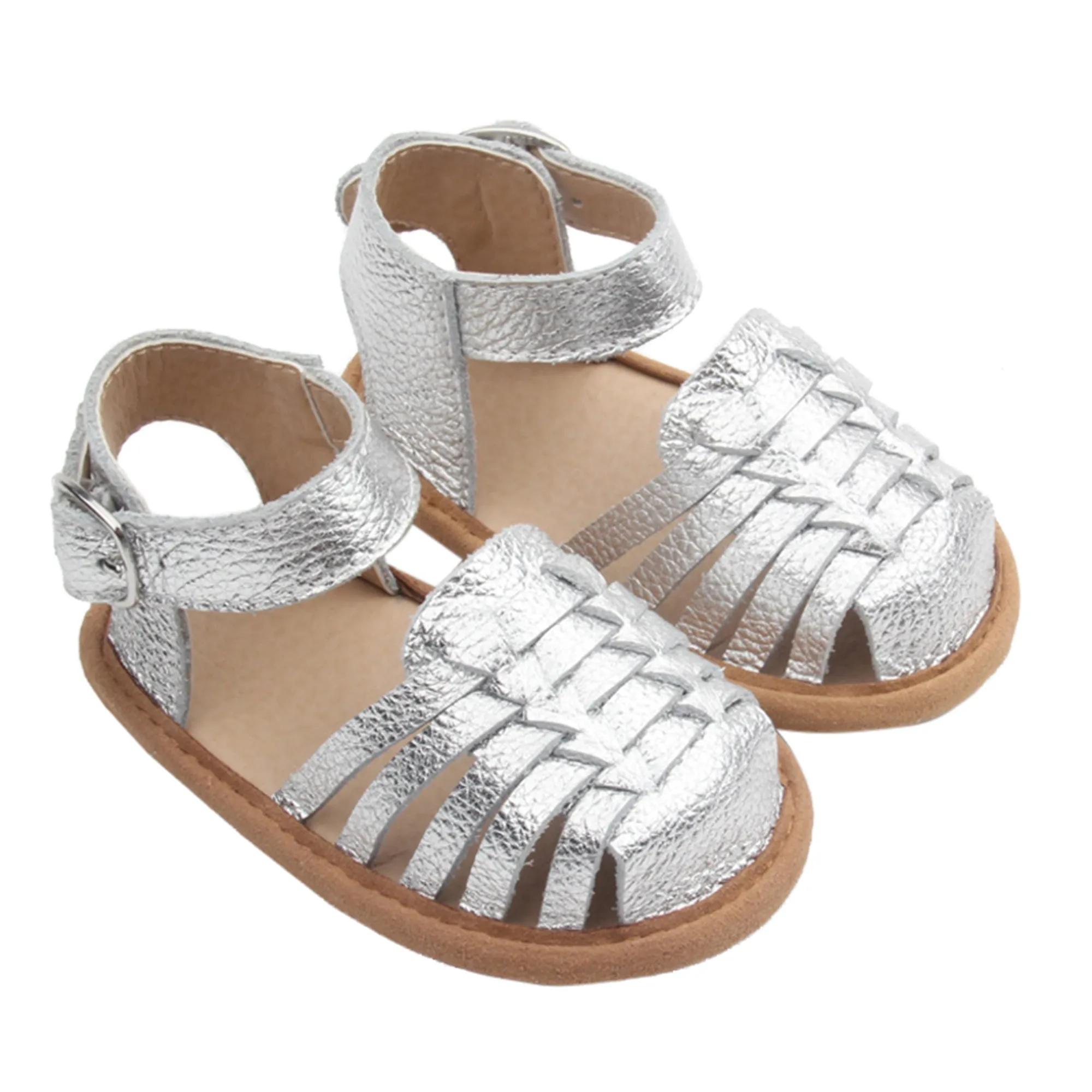 Remi Weave Silver Sandal