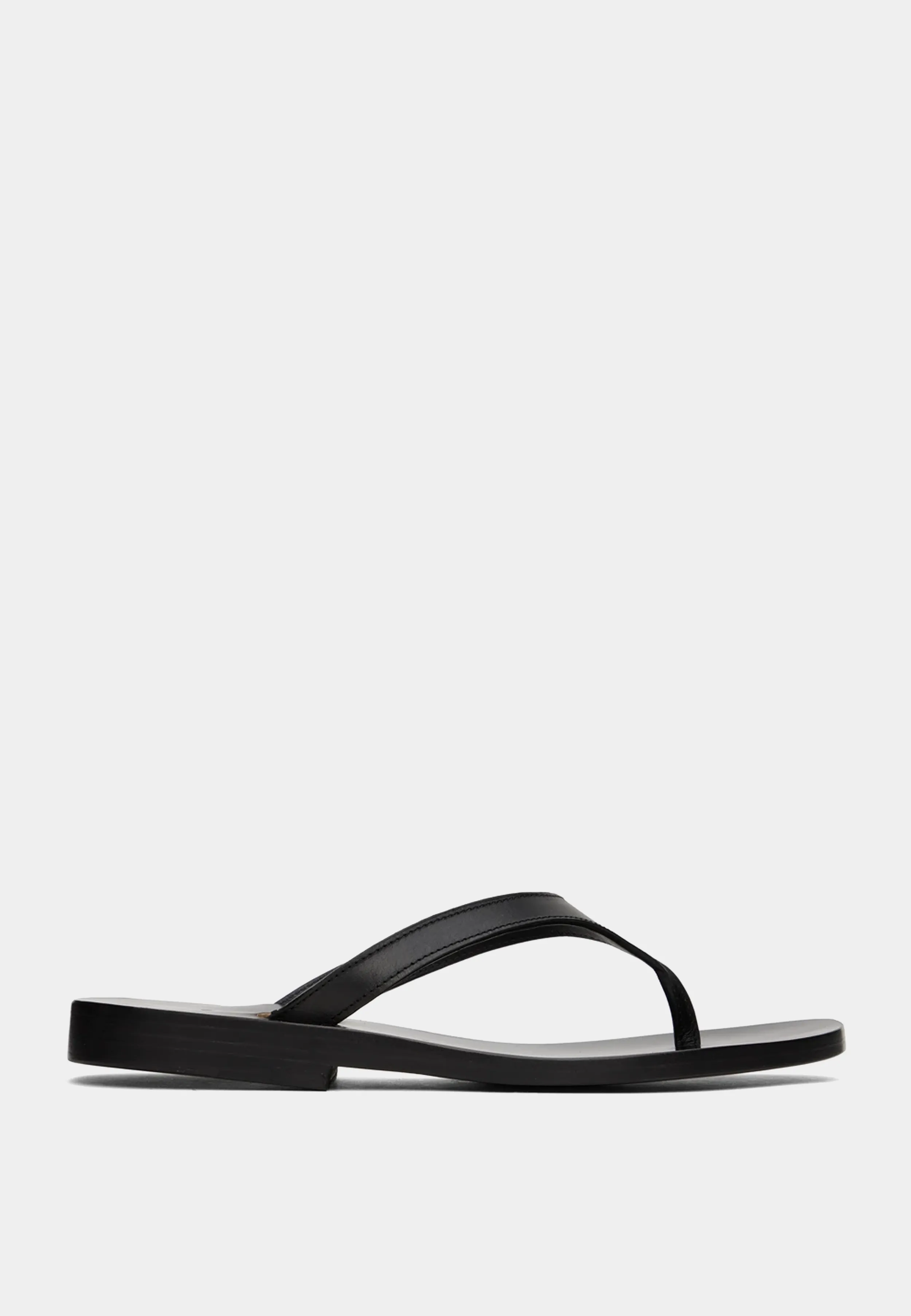 Rhude Leather Beach Sandle Slippers Black