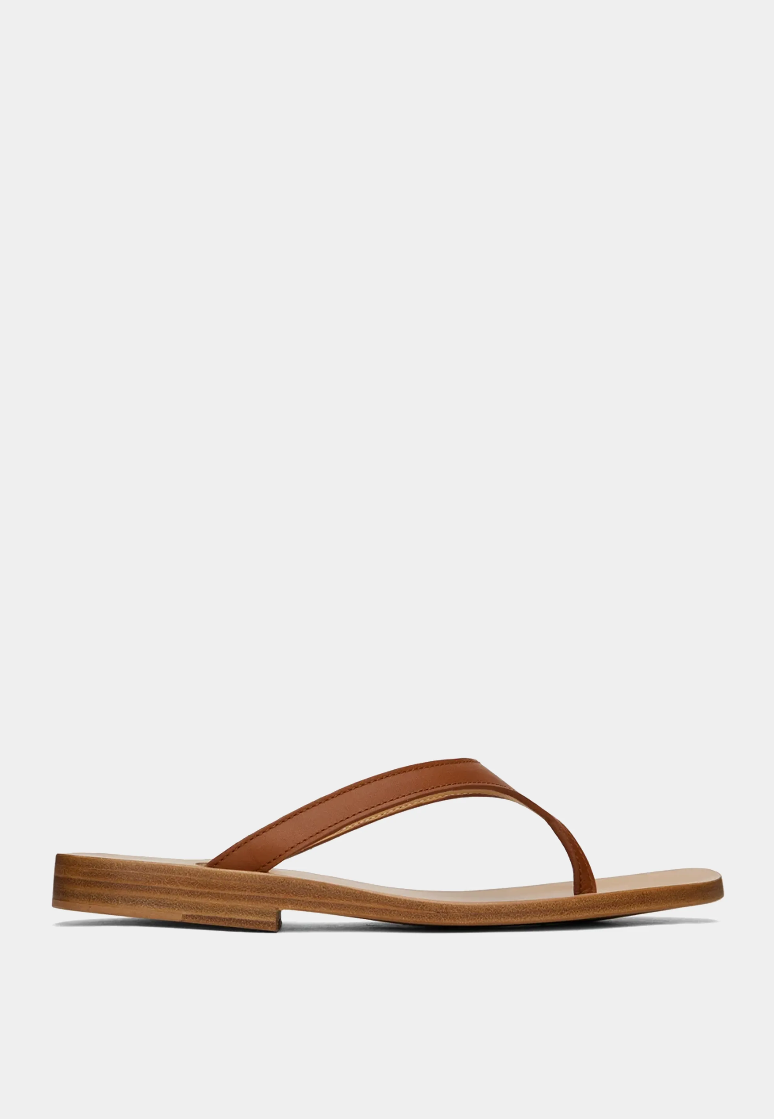 Rhude Leather Beach Sandle Slippers Tan