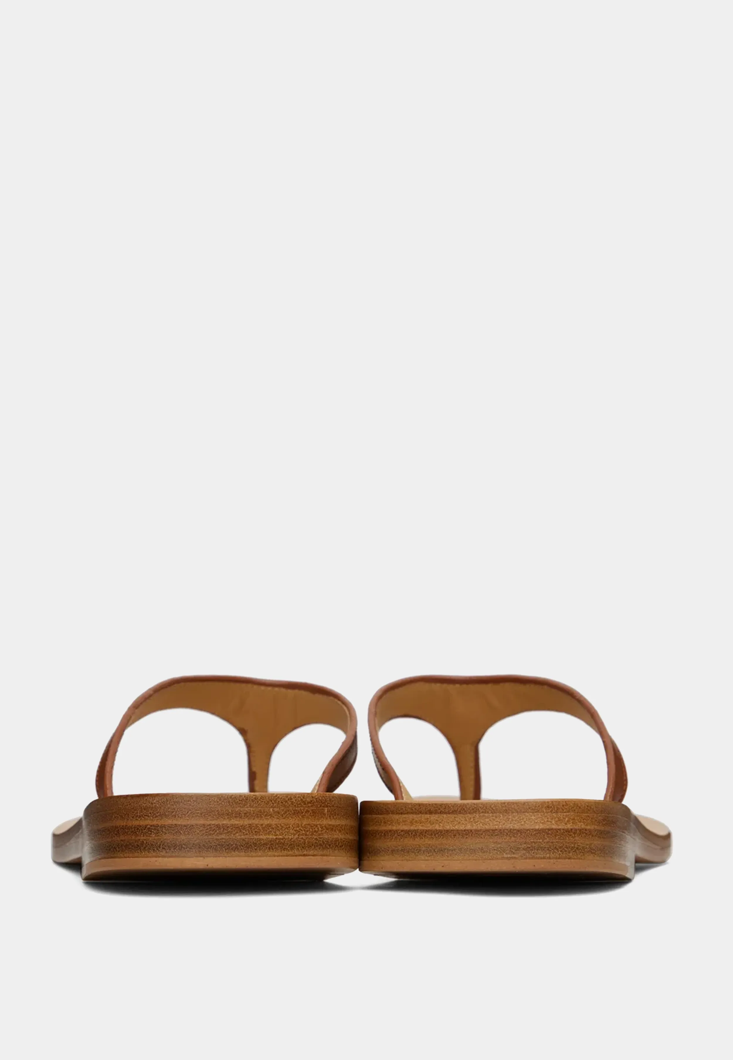 Rhude Leather Beach Sandle Slippers Tan