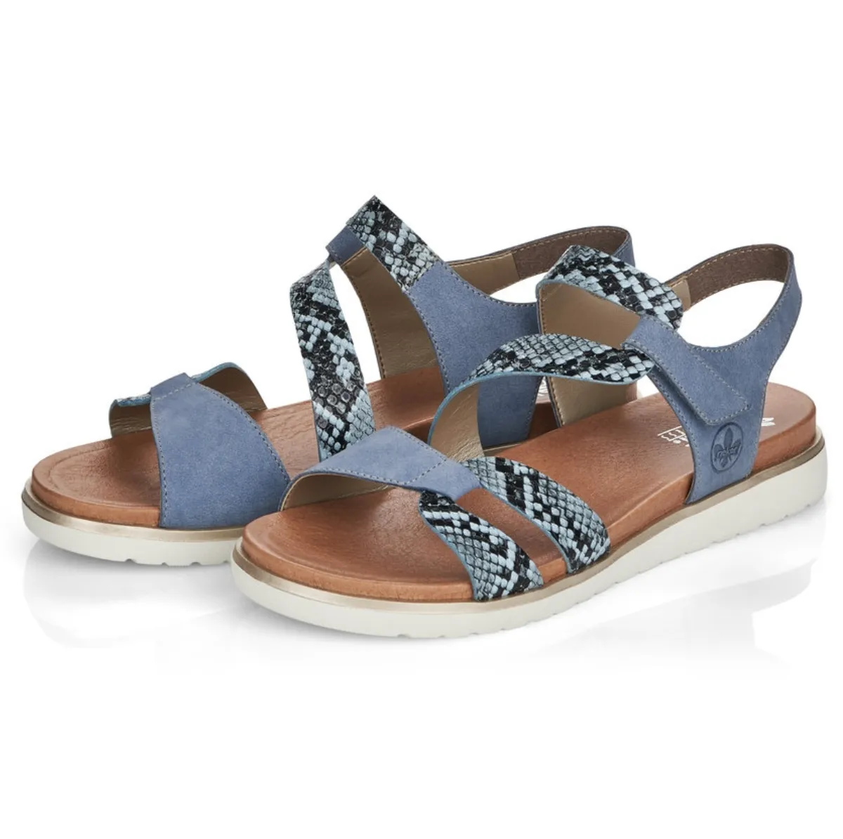 Rieker Womens Fashion Sandals - Blue