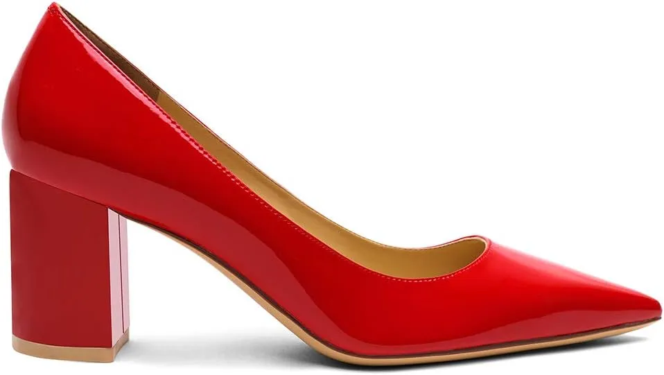 Roimaash 6.5CM Heel Elegant Women Pumps Mid Heels