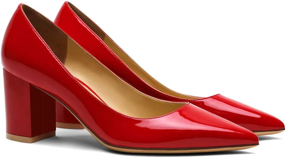 Roimaash 6.5CM Heel Elegant Women Pumps Mid Heels
