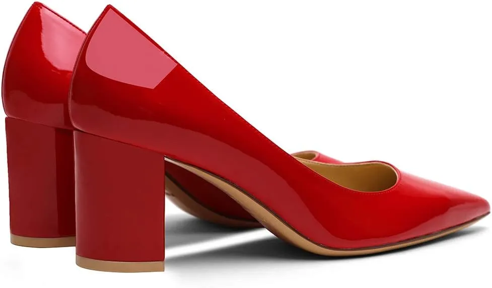 Roimaash 6.5CM Heel Elegant Women Pumps Mid Heels