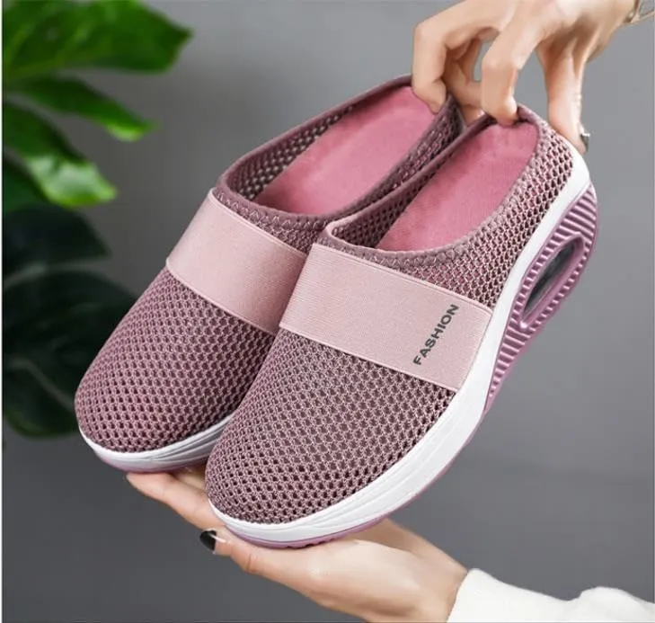 Running shoes, orthopedic shoes, women's sports shoes, air cushion pedals, sports, breathable training shoes, lightweight street running shoes, mesh shoes, jogging shoes