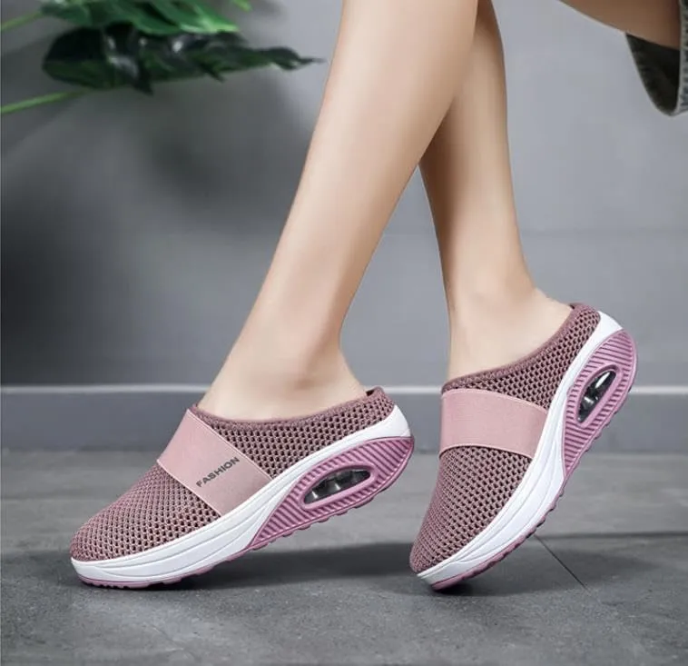 Running shoes, orthopedic shoes, women's sports shoes, air cushion pedals, sports, breathable training shoes, lightweight street running shoes, mesh shoes, jogging shoes
