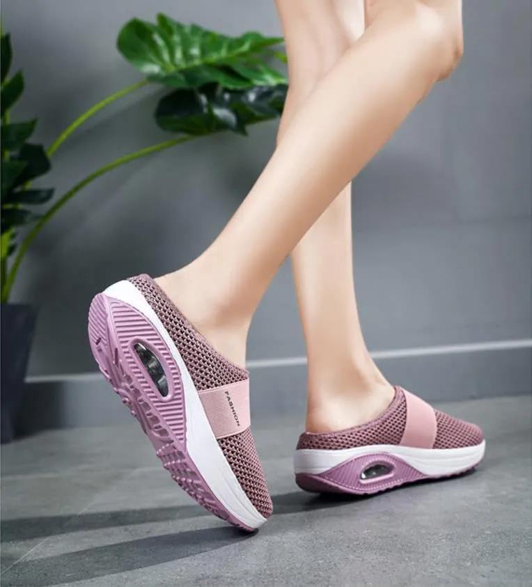 Running shoes, orthopedic shoes, women's sports shoes, air cushion pedals, sports, breathable training shoes, lightweight street running shoes, mesh shoes, jogging shoes