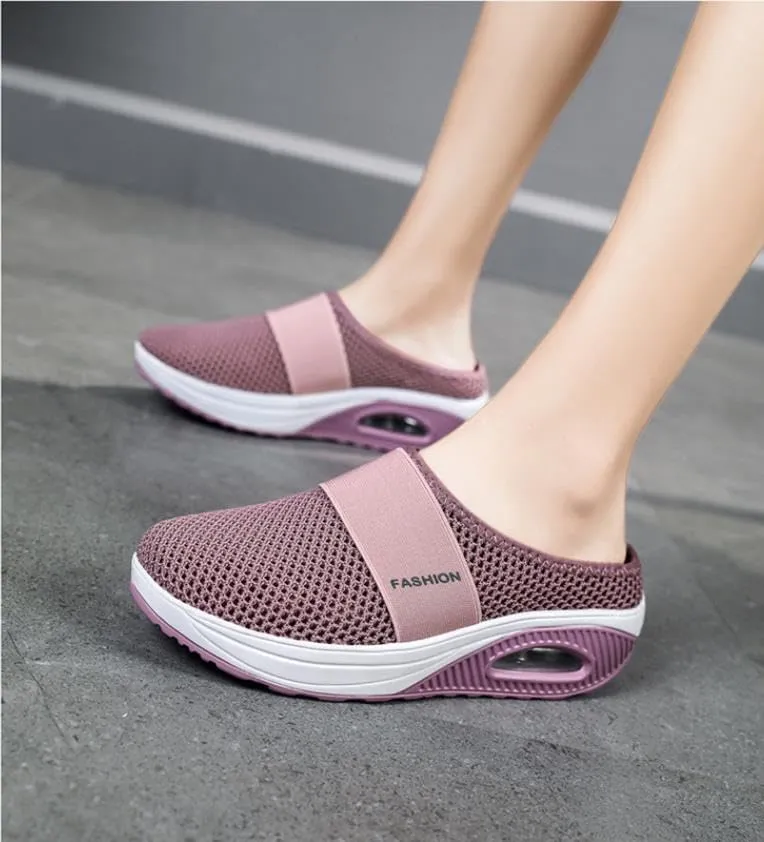Running shoes, orthopedic shoes, women's sports shoes, air cushion pedals, sports, breathable training shoes, lightweight street running shoes, mesh shoes, jogging shoes