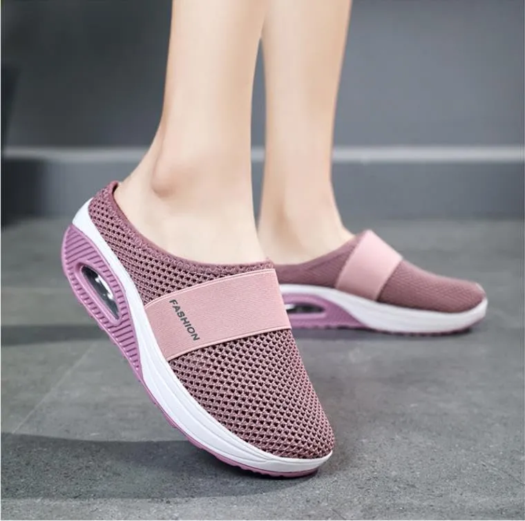 Running shoes, orthopedic shoes, women's sports shoes, air cushion pedals, sports, breathable training shoes, lightweight street running shoes, mesh shoes, jogging shoes