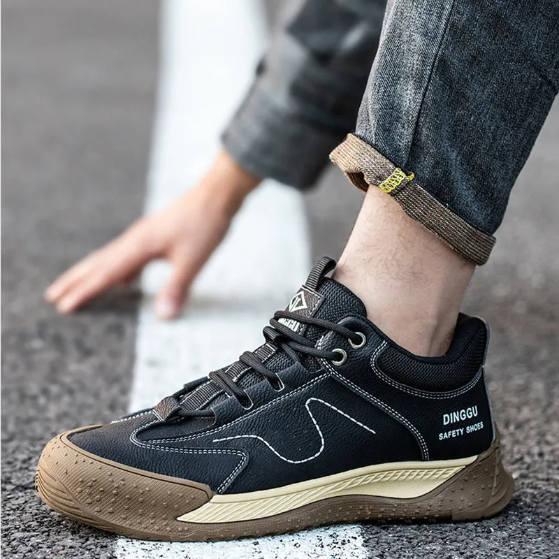 Safety Shoes with Composite Toe Cap Puncture Proof Lightweight Work Steel for Men and Women Slip on Fashion Sneakers Daily Wear