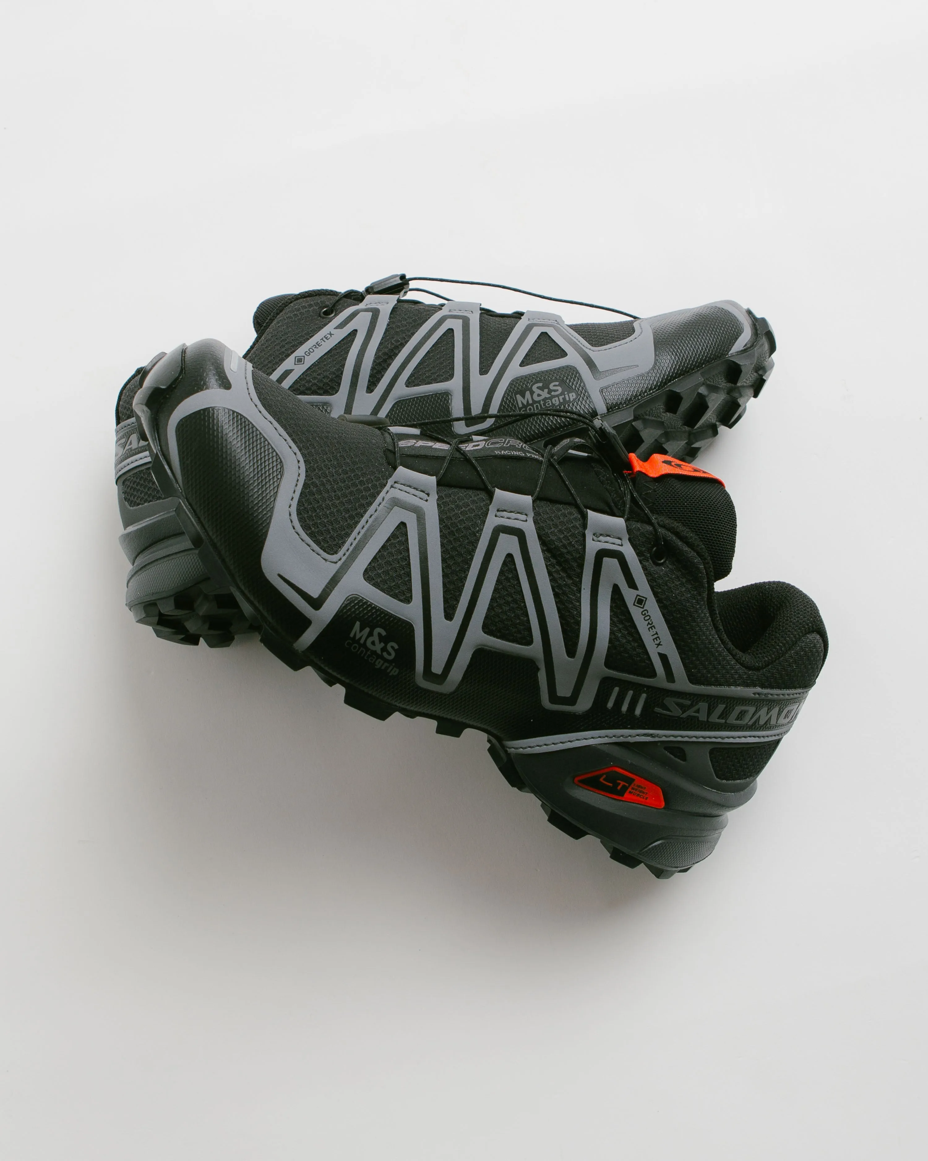Salomon Speedcross 3 GTX Shoes - Black / Asphalt / Flame Scarlet