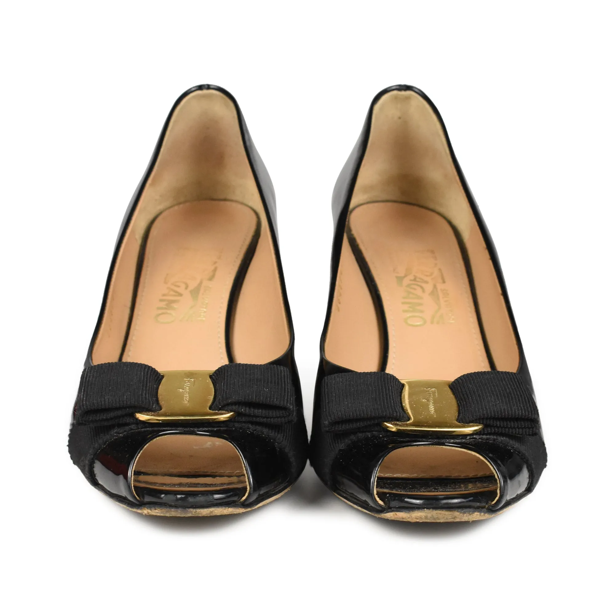 Salvatore Ferragamo Peep-Toe Heels - Women's 7.5