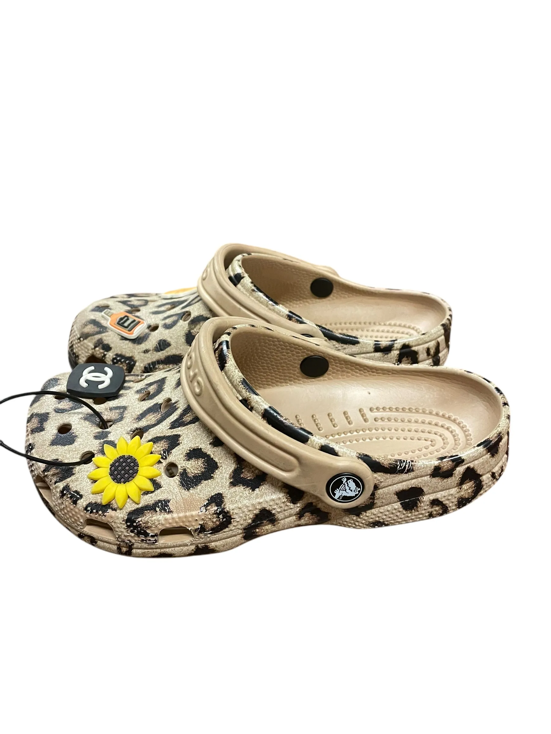 Sandals Sport By Crocs In Animal Print, Size: 6