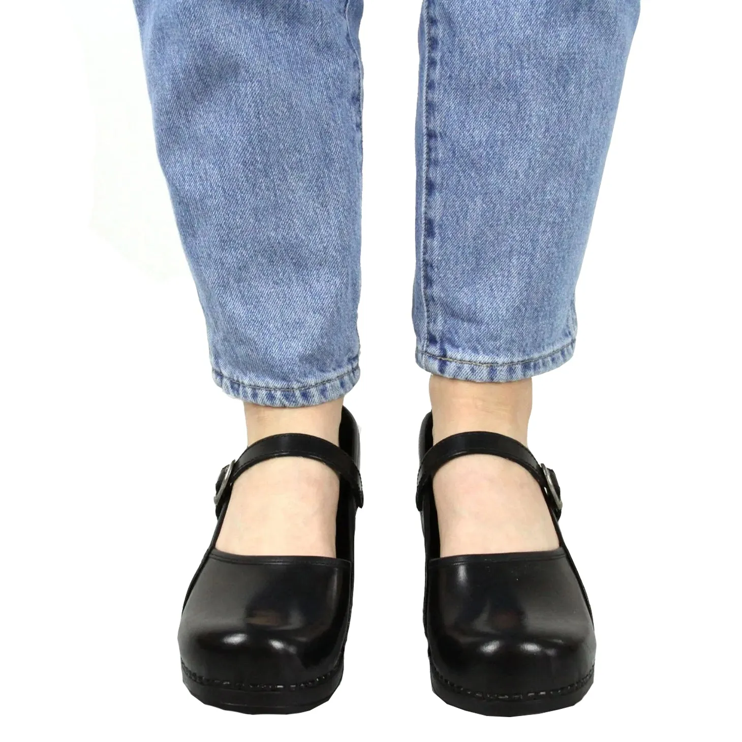 Sanita Clare Women's Black Nursing Clog