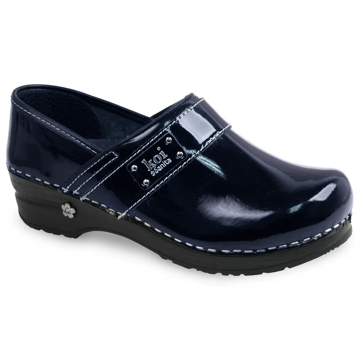 Sanita Lindsey Women's Patent Leather Nursing Clog