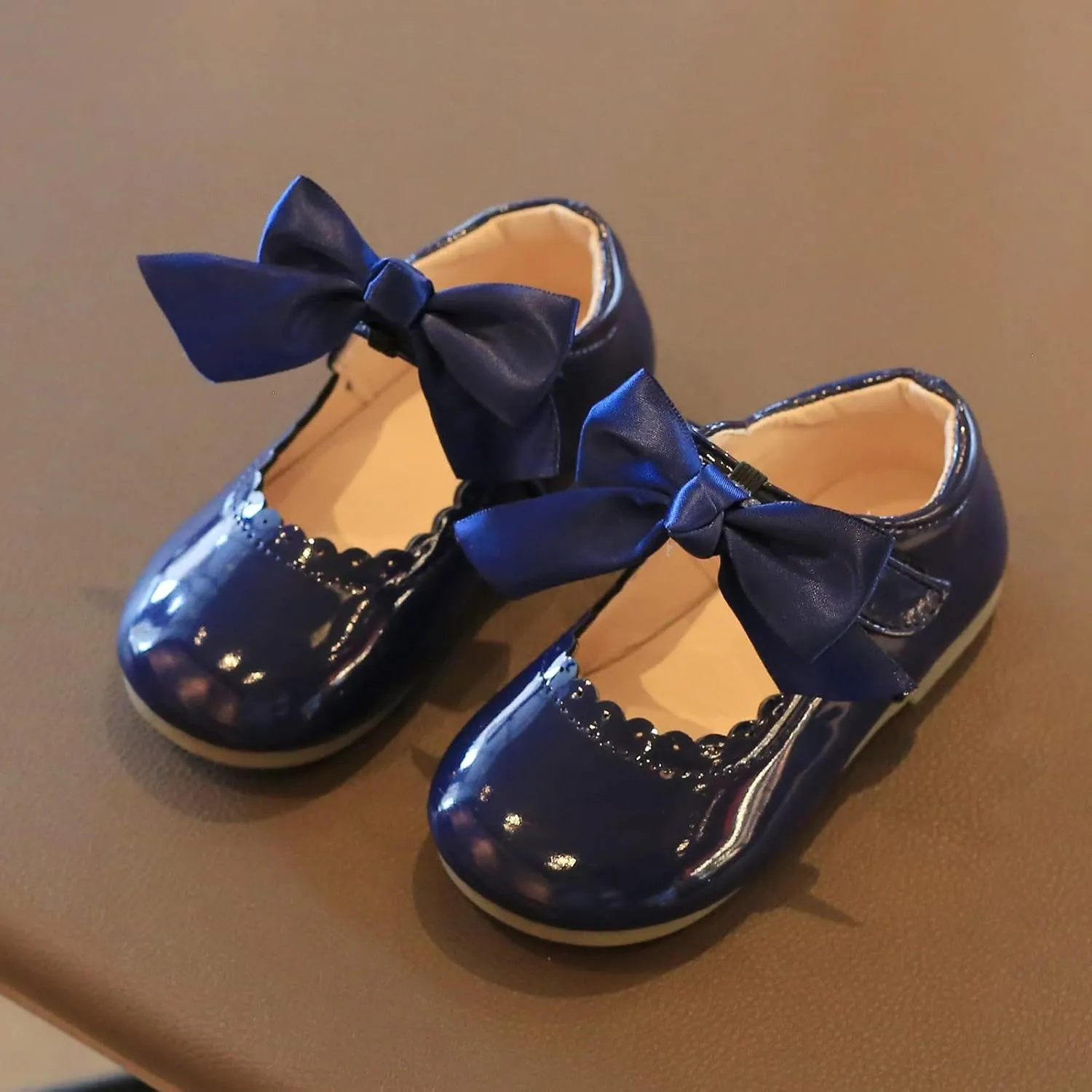 School Uniform Dress Shoes for Toddler Girls Mary Jane Flat Flower Girl Shoes Little Kid Ballet Shoes Church Shoes