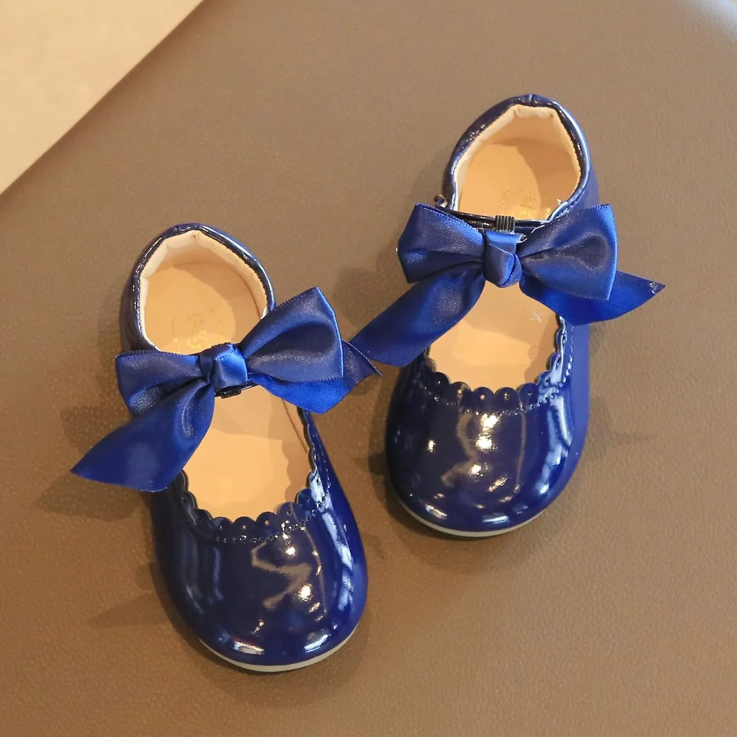 School Uniform Dress Shoes for Toddler Girls Mary Jane Flat Flower Girl Shoes Little Kid Ballet Shoes Church Shoes