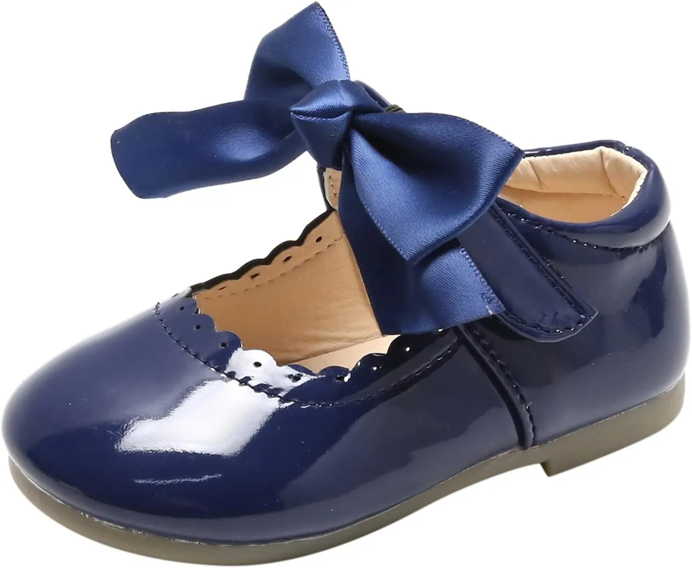 School Uniform Dress Shoes for Toddler Girls Mary Jane Flat Flower Girl Shoes Little Kid Ballet Shoes Church Shoes