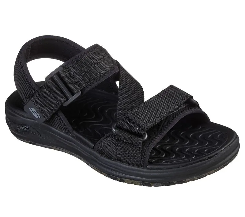 Skechers Men's Arch Fit Melo SD - Dade Summer Sandal 204592 (Black)