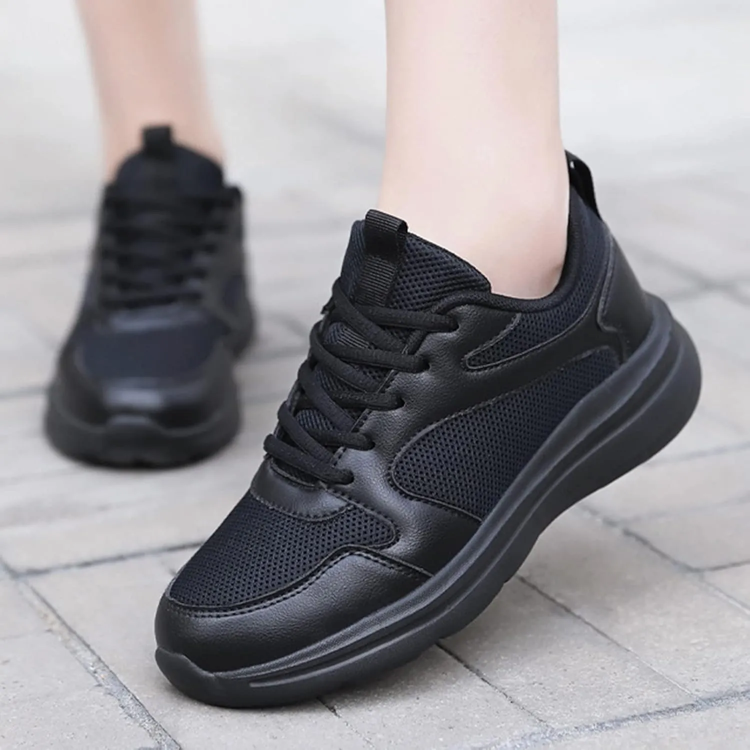 Slip on Shoes for Women Women Shoes Casual Women's Fashion Lace Up Sneakers Women's Stretch Cushion Shoes