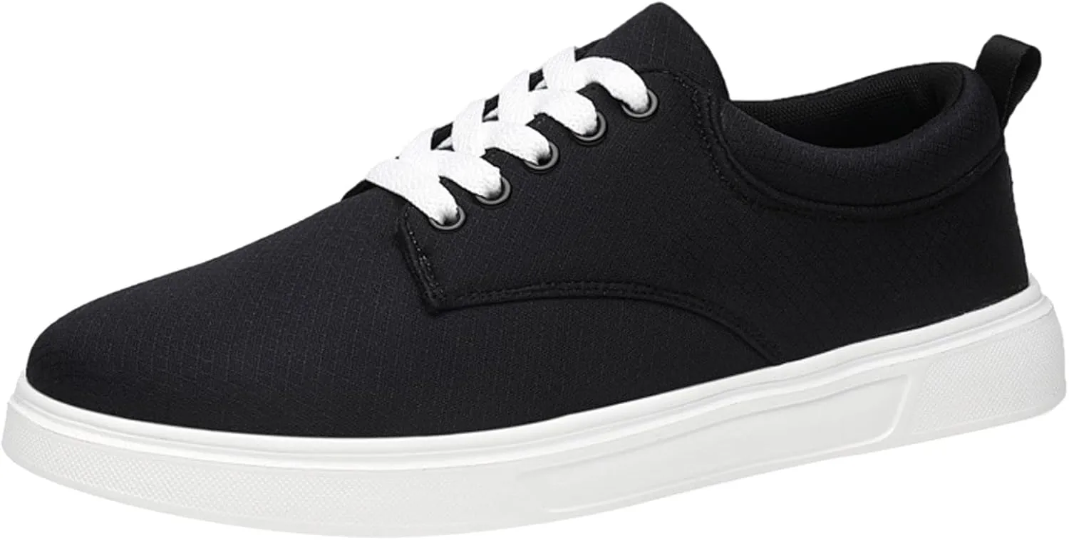 Sneakers Business Breathable Men Casual Shoes Fashionable and Simple Solid Color Thick Bottomed Flat Bottomed