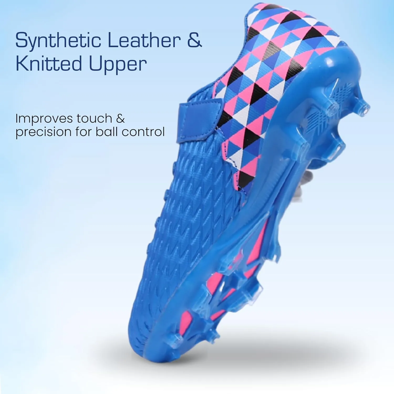 Soccer Cleats for Kids & Youth | Lightweight Football Shoes for Firm Ground | Durable Girls & Boys Soccer Cleats with Non-Slip Sole | Comfortable Soccer Boots | Unisex Size 11-6