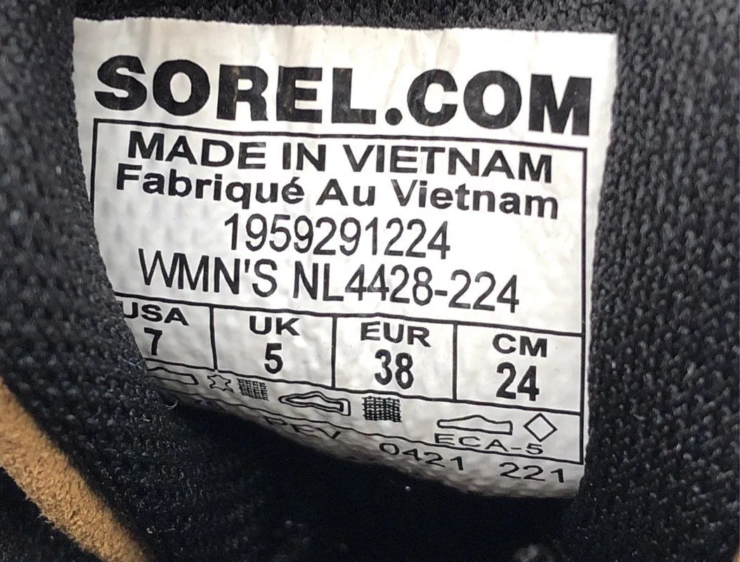 Sorel Women's Out 'N About Brown Black Snow Boots - Size 7