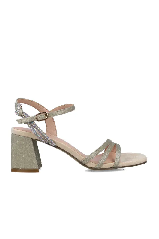 Sparkly Mid Heel Slingback