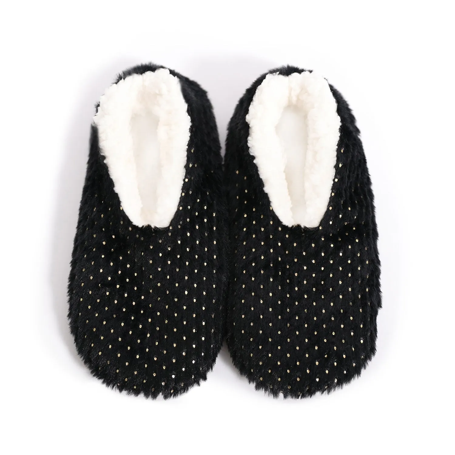 Splosh Women's Black Metallic Slippers