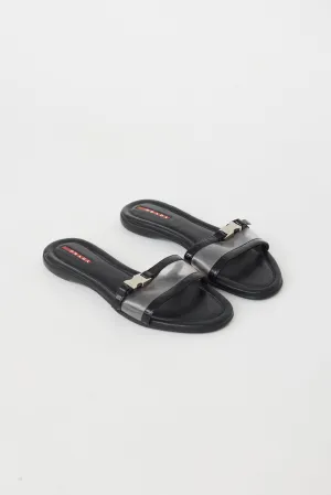 Sport Vintage Black Buckle Sandal