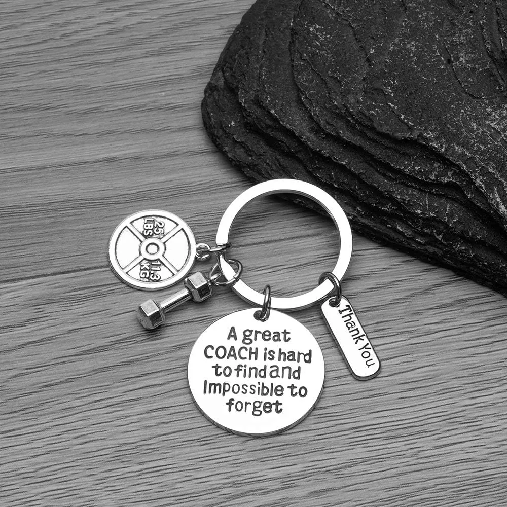 Sportybella - Trainer Gift, Fitness Great Keychain, Fitness Coach Exercise Keychain, Workout Gifts, Gym Trainer Keychain