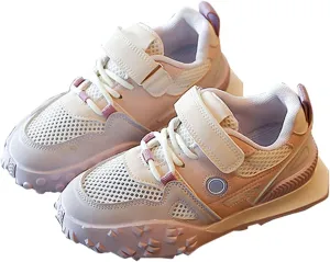 Spring and Summer New Breathable Mesh Rubber Sole Children's Sports Shoes Little Girl Tennis