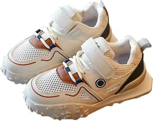 Spring and Summer New Breathable Mesh Rubber Sole Children's Sports Shoes Little Girl Tennis