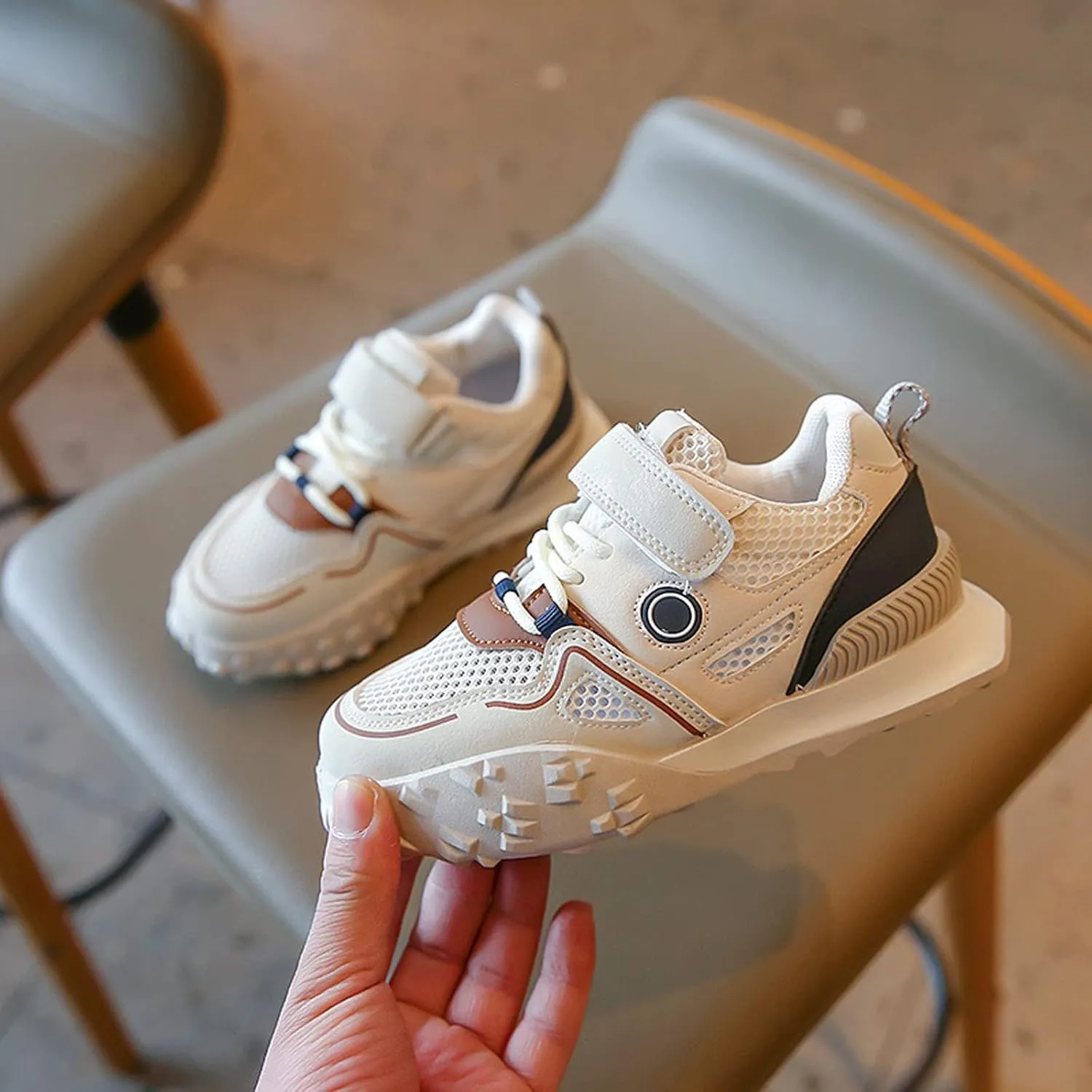 Spring and Summer New Breathable Mesh Rubber Sole Children's Sports Shoes Little Girl Tennis