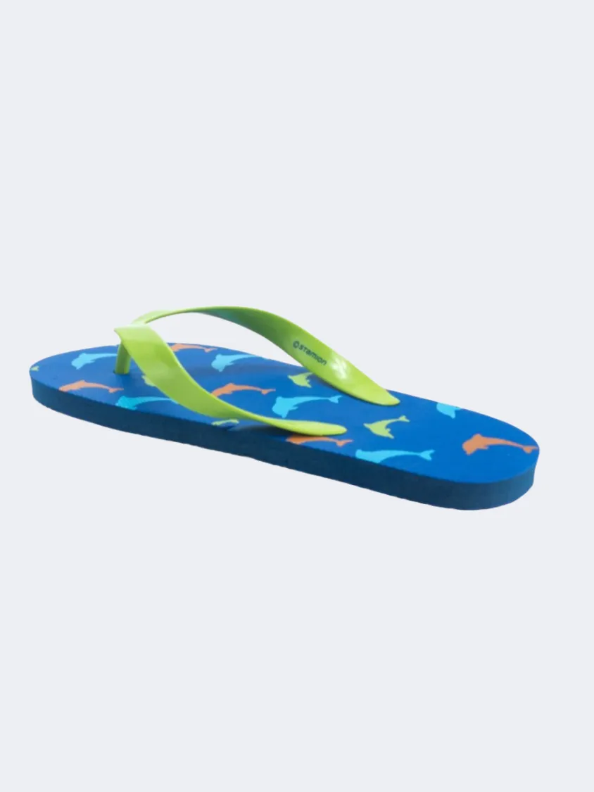Stamion Dolphins Pe Boys Beach Slippers Blue