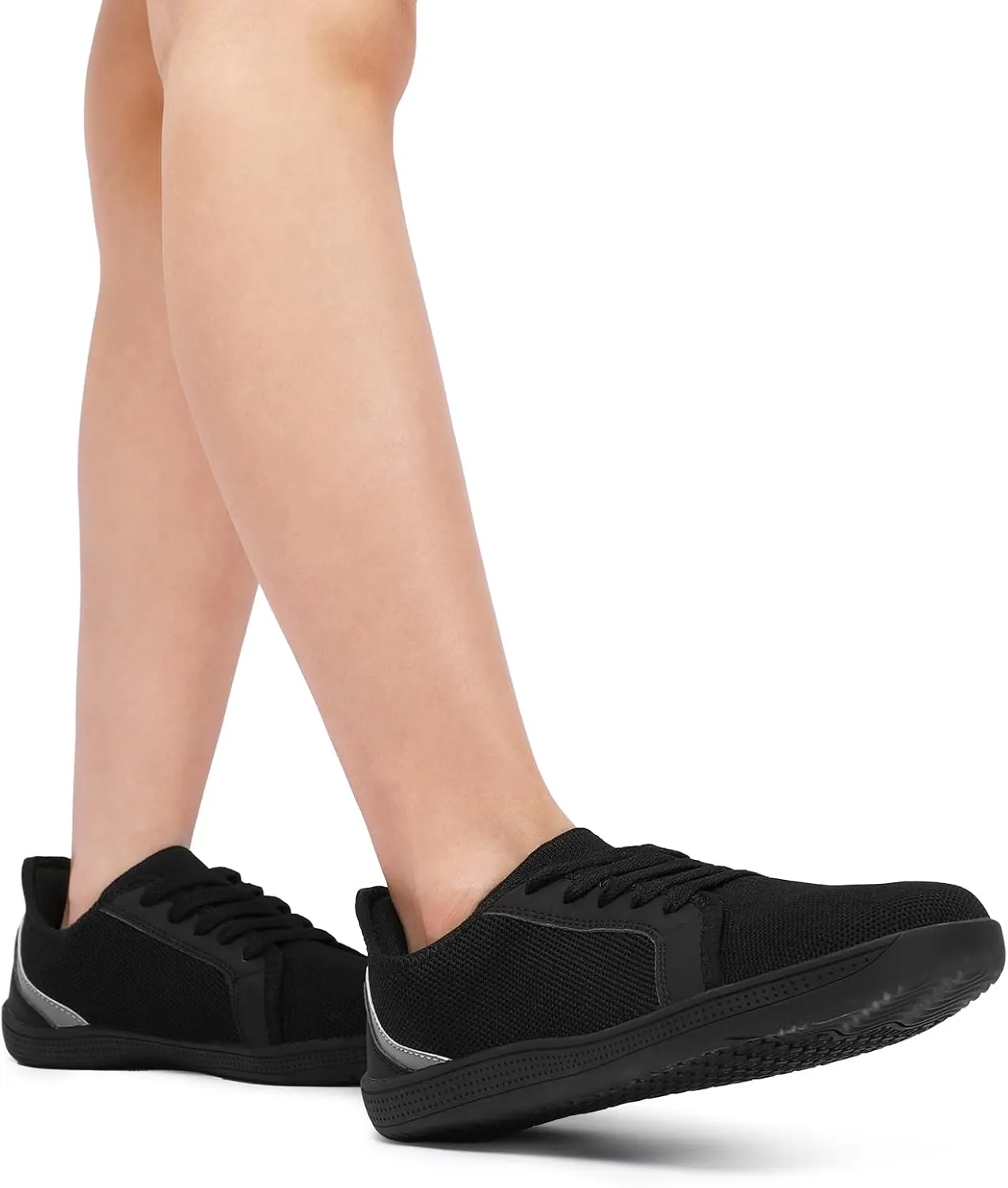 STQ Wide Toe Box Barefoot Shoes Women Zero Drop Minimalist Walking Tennis Sneakers Athletic Crossfit Workout Gym Training Grounded Shoes