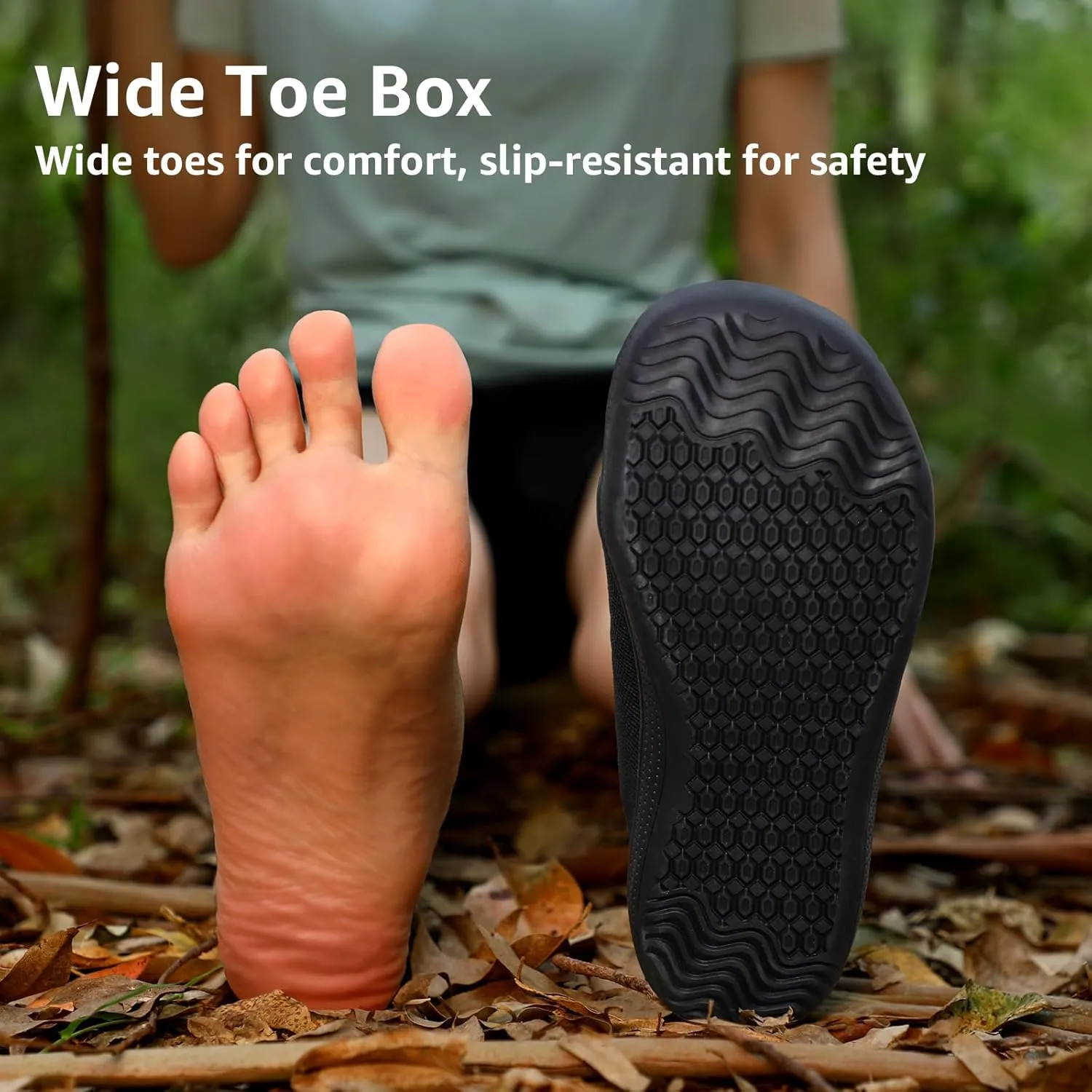 STQ Wide Toe Box Barefoot Shoes Women Zero Drop Minimalist Walking Tennis Sneakers Athletic Crossfit Workout Gym Training Grounded Shoes