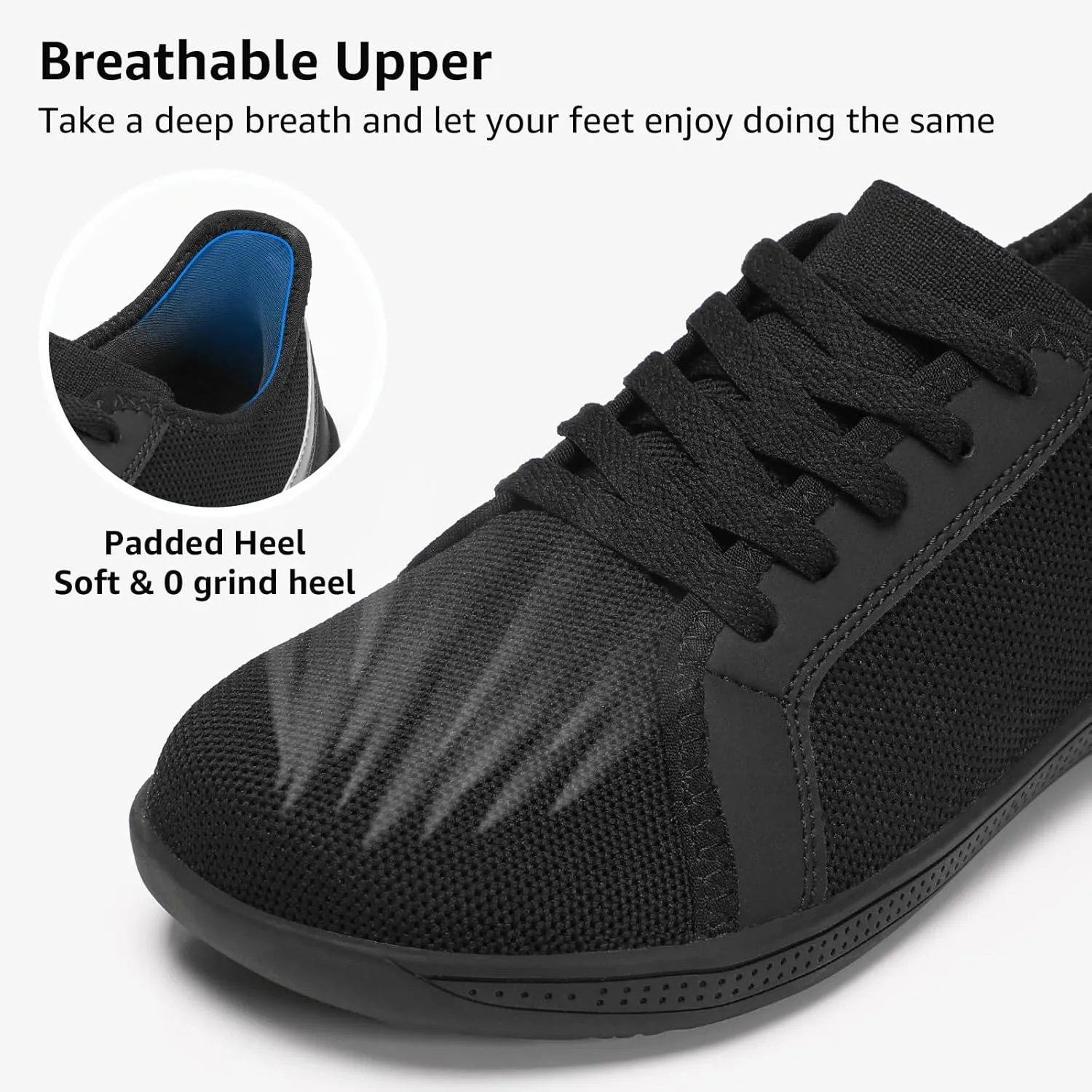 STQ Wide Toe Box Barefoot Shoes Women Zero Drop Minimalist Walking Tennis Sneakers Athletic Crossfit Workout Gym Training Grounded Shoes