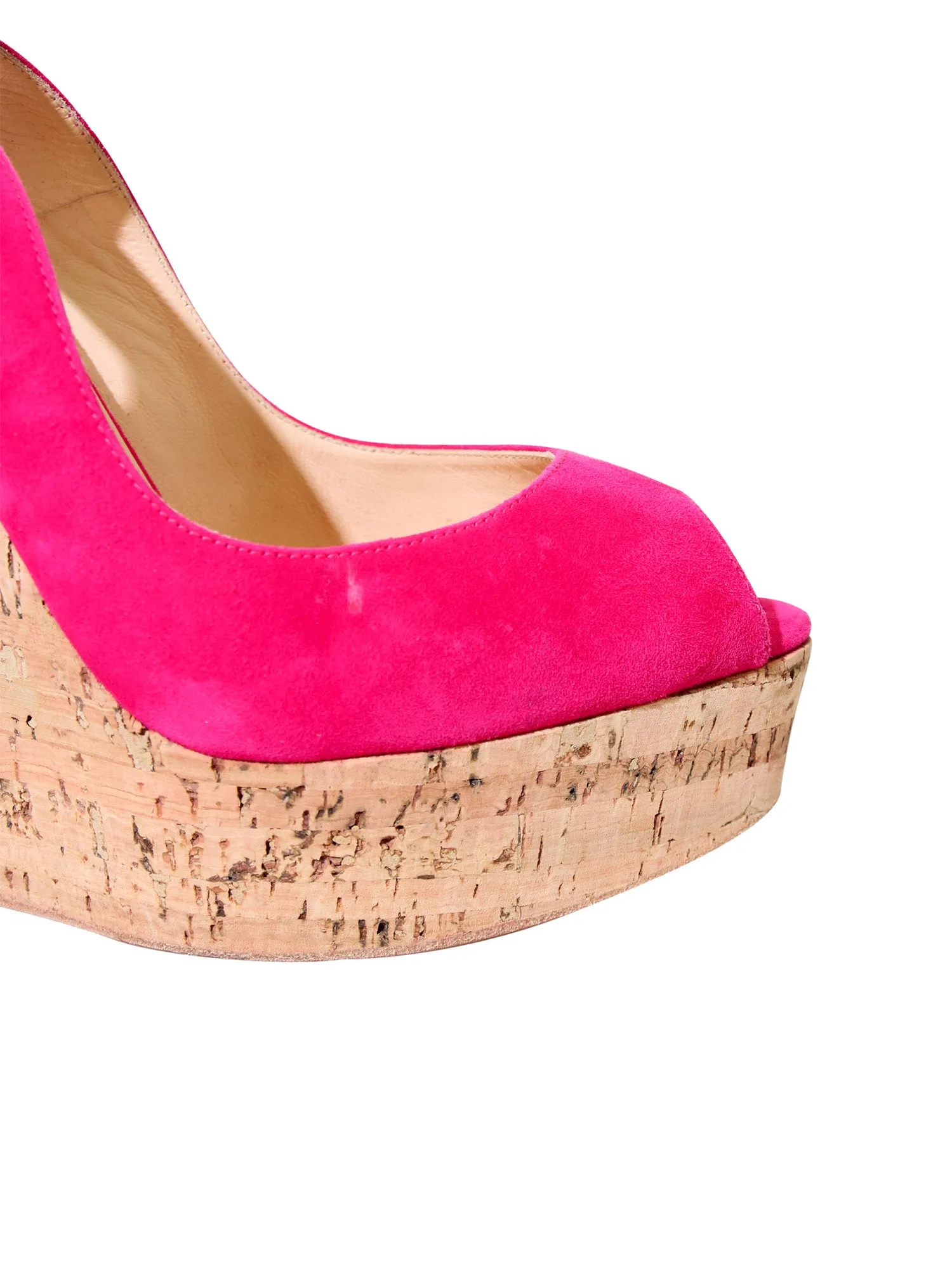 Suede Slingback Wedges