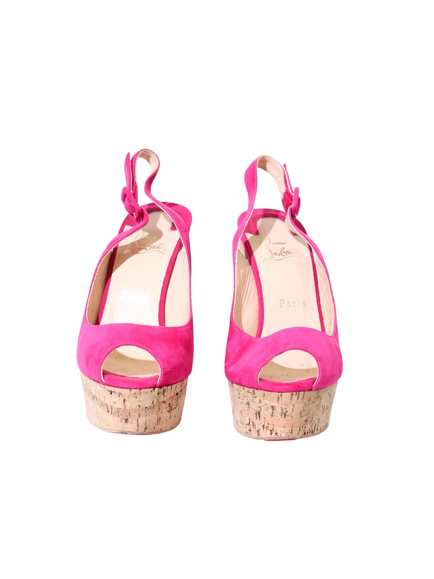 Suede Slingback Wedges