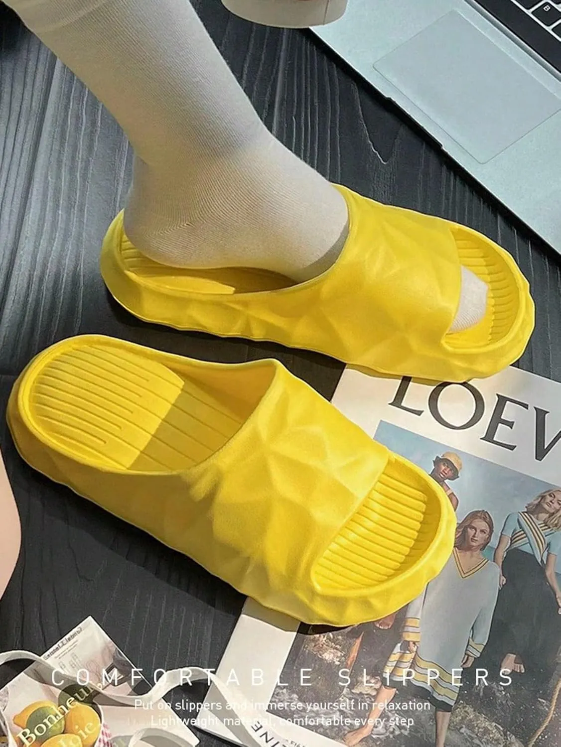 Summer home home antiskid men and women's indoor bathroom EVA foam slippers soft soled couple home sandals