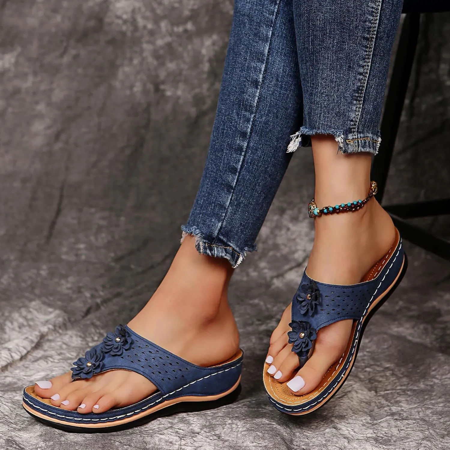 Summer Sandals for Women 2024,Platform Wedge Sandals for Women Dressy Summer Casual Orthopedic Open Toe Beach Sandals