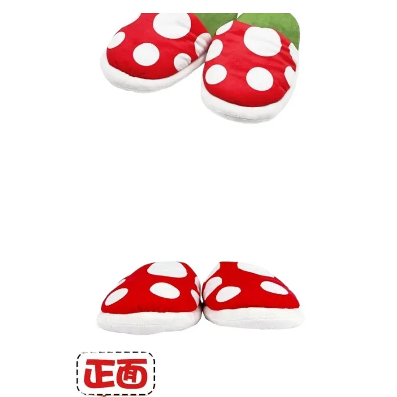 Super Mario Bros. Cannibal Flower Plush Slippers