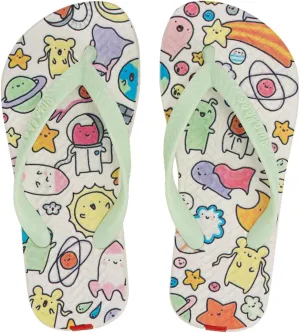 Swalker Childrens Kids Boys Slip On Sandals Flip Flops With Adorable And Charming Patterns In Recyclable Rubber Sole With Non-Slip Pattern & Bouncy Footbed, Easy Wear Sandals,Summer Holiday Beach Pool