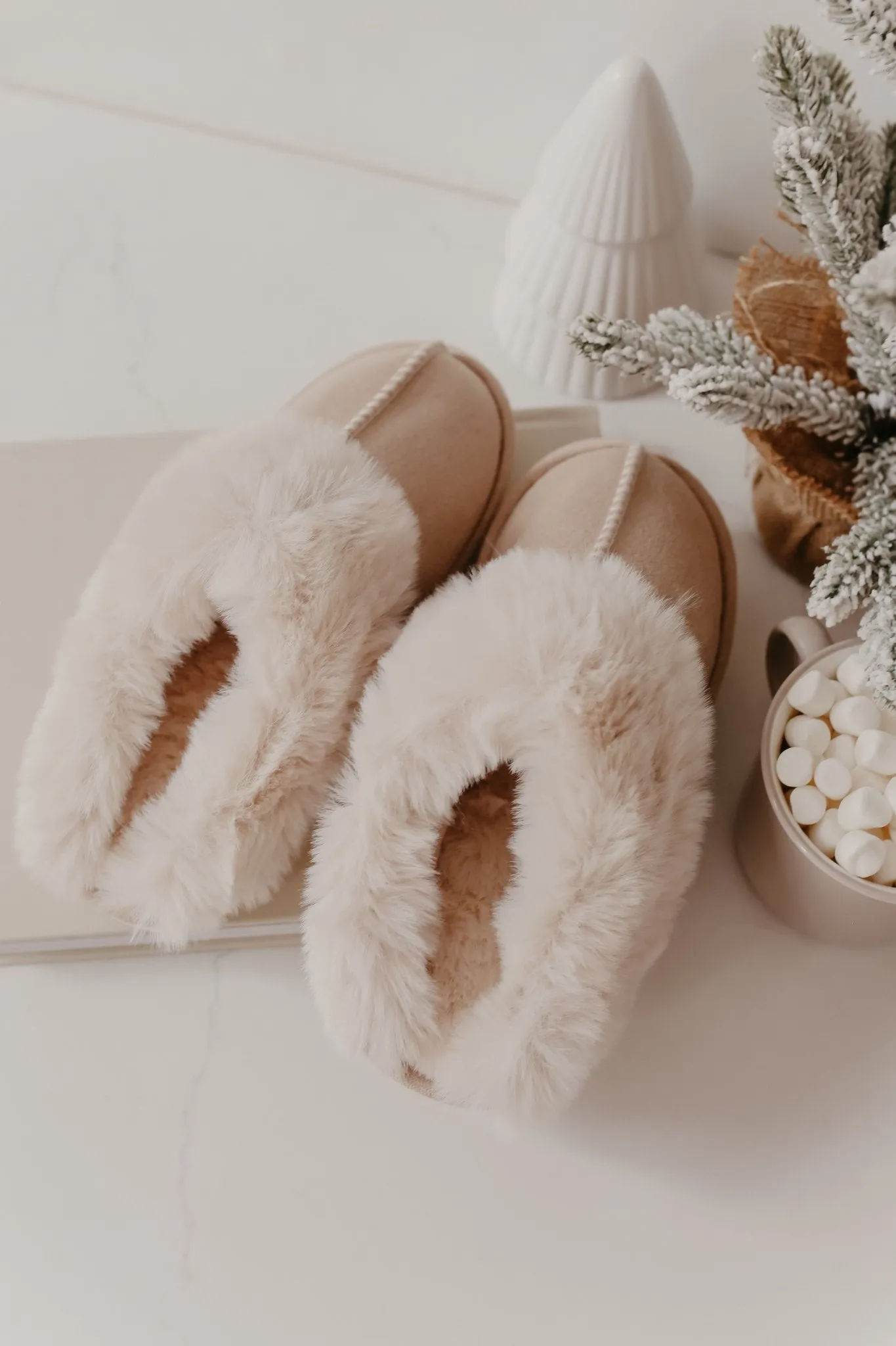 Sweet Dreams Sandy Faux Sheepskin Slippers