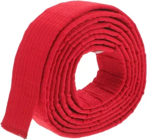 Taekwondo Training Belt for Youth with Excellent Waist Support Durable Martial Arts Belt for Karate Kickboxing Judo and Sparring Vibrant Red Color