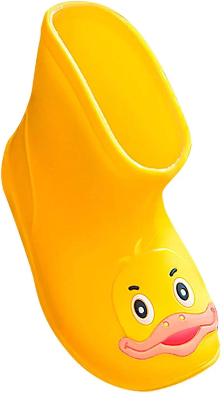 Toddler Rain Boots Girls Kids Boys Waterproof Cartoon Printed Anti-Slip Rain Shoes Gardening Wear for 1-6 Years