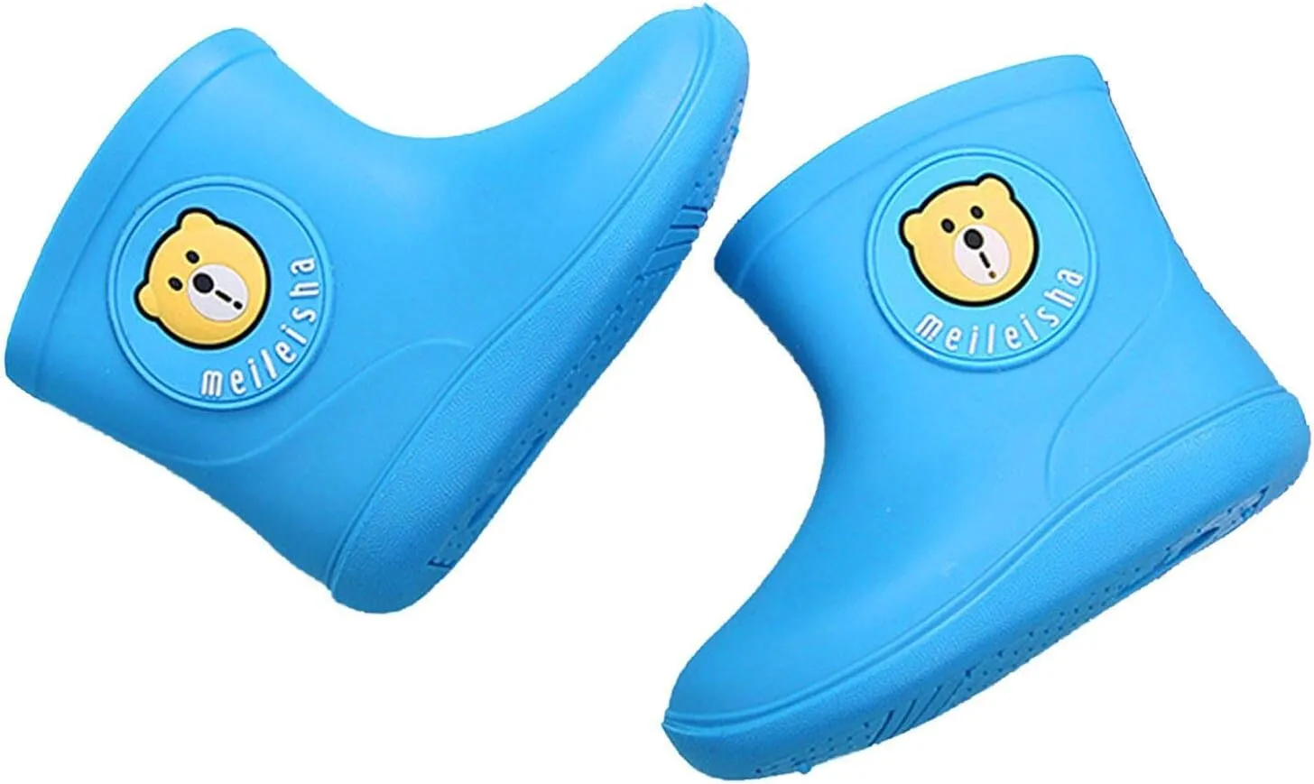 Toddler Rain Boots Girls Kids Boys Waterproof Cartoon Printed Anti-Slip Rain Shoes Gardening Wear for 1-6 Years